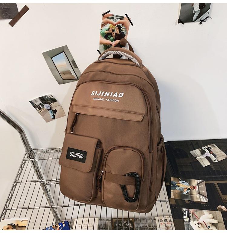 Junior high school student schoolbag large capacity ing backpack college student girl backpack fashion