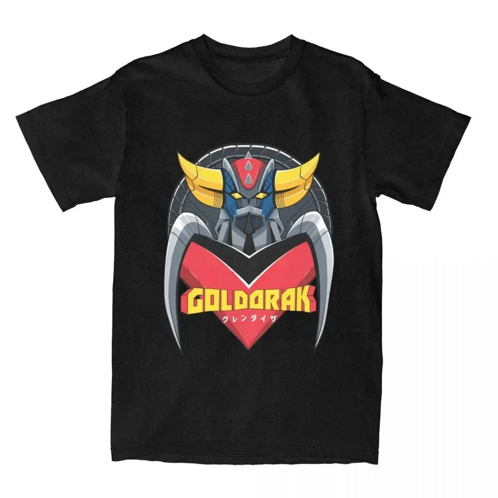 1975 UFO Robot Grendizer T Shirt Men Women UFO Robot Goldorak Funny Pure Cotton Tee Shirt Crew Neck Short Sleeve Print Tshirt