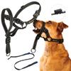 Polyester Fibre Dog Muzzle Adjustable Anti-barking Anti-bite Harness Head Collar Muzzle Dog Halter Training Leash Leader Collar