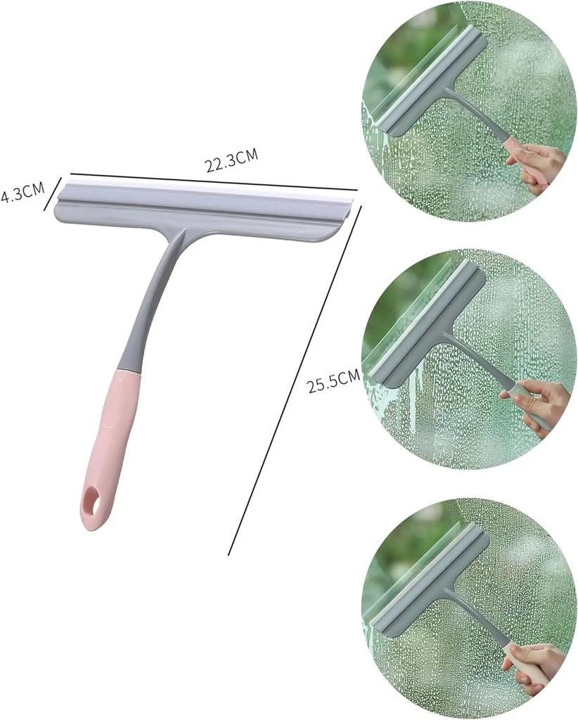 1PC Shower Window Squeegee for Shower Doors Bathroom Window and Car Glass Cleaning Supplies for Housekeeping