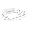 Kitchen Trash Rack Cabinet Door Garbage Bags Holder Stainless Steel Closet Garbage Storage Holder