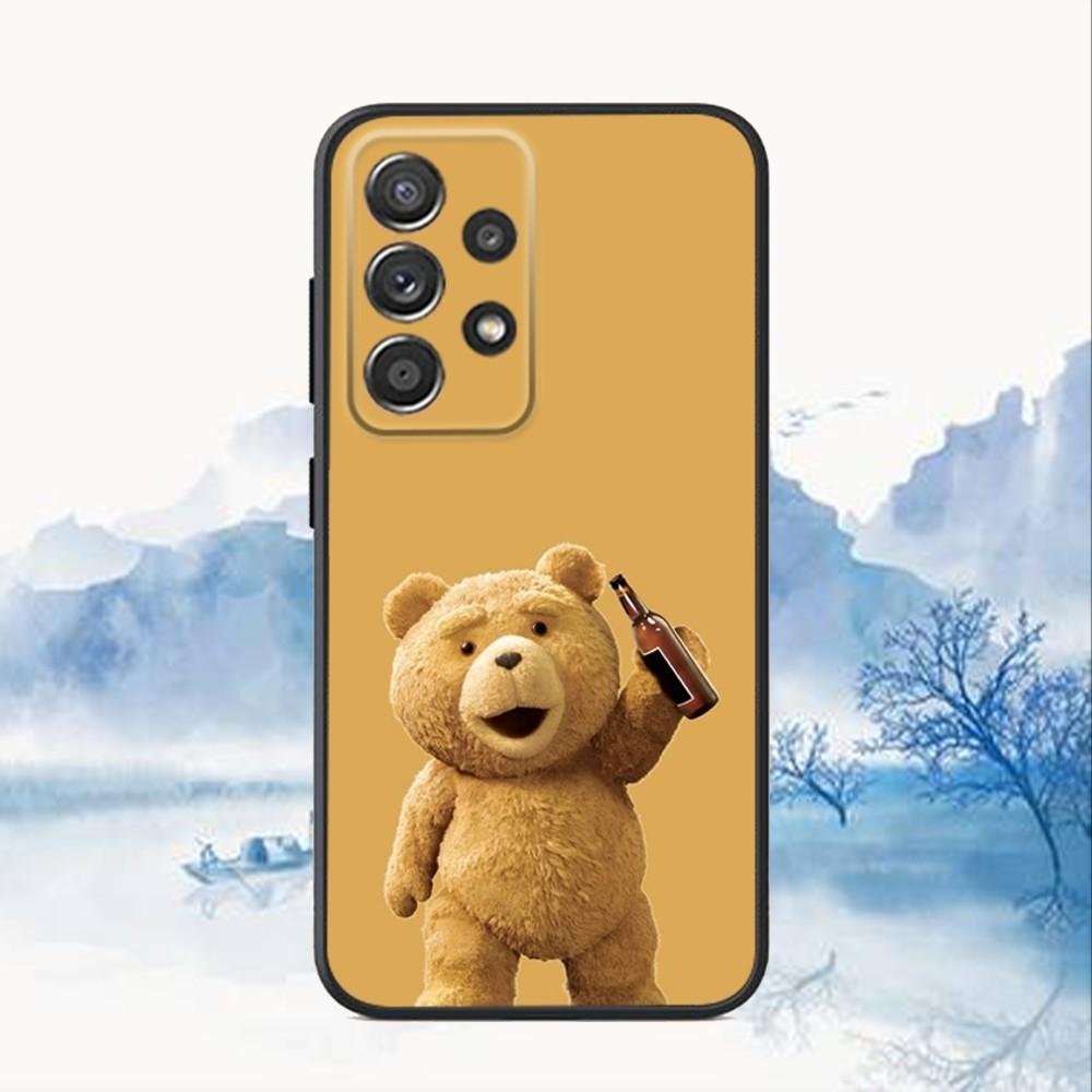 T-Teddy Bear Movie Ted Phone Case For Samsung S25,S24,S21,S22,S23,S30,Ultra,S20,Plus,Fe,Lite,Note,10,9,5G Black Cover