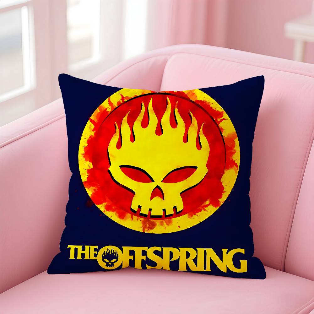 The O-Offspring Band Pillow Case Comfort Sofa Bed Silky Elegant Invisible Zipper Custom Decorative Cushion Cover