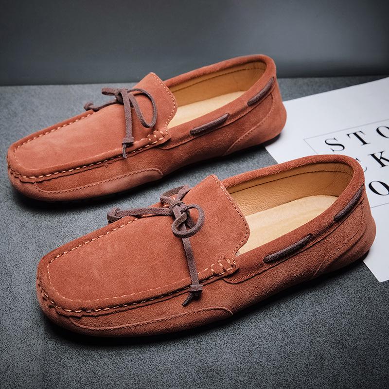 

Summer 2025 hot-selling new large-size casual Doudou boat shoes popular versatile lazy driving Doudou men s shoes 47 brick червоний колір