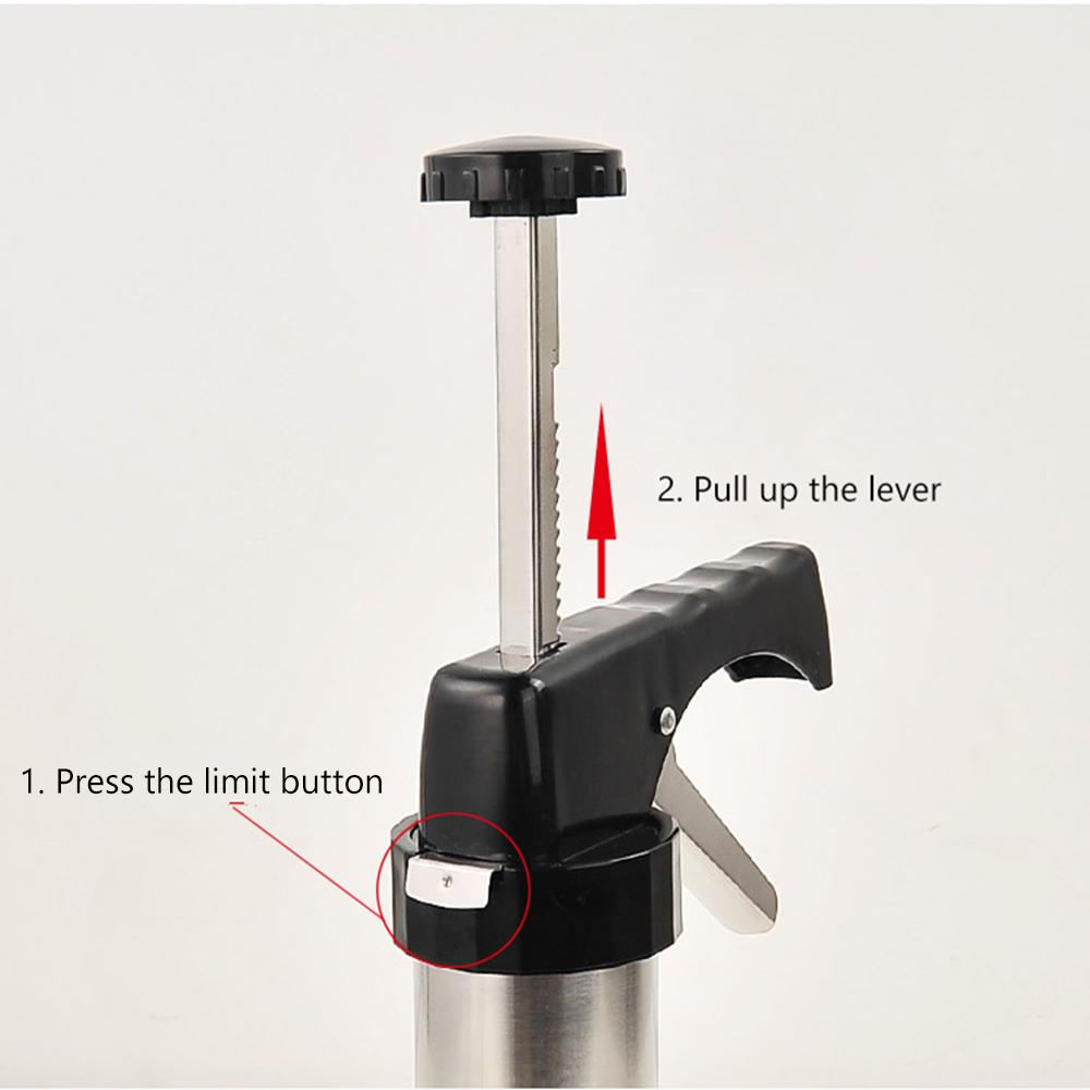 DIY Manual Cookie Press Maker Machine Gun,Stainless Steel Piping Nozzles Biscuit Make Cake Decoration Tools,Decorating Squeezing