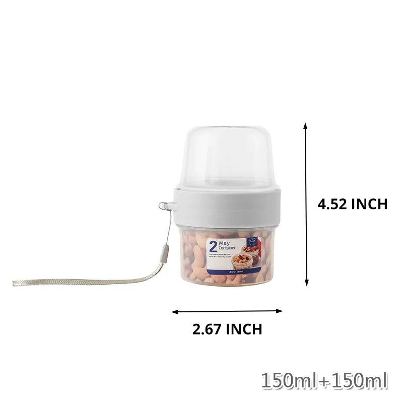 

1 шт. Двухслойный контейнер для хранения свежих продуктов, пластиковый контейнер для хранения свежих продуктов, герметичный кухонный ящик для хранения