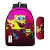Spongebob Squarepants Children'S School Bag Male And Female Students Backpack Kindergarten Cute Cartoon Backpack Pencil Bag