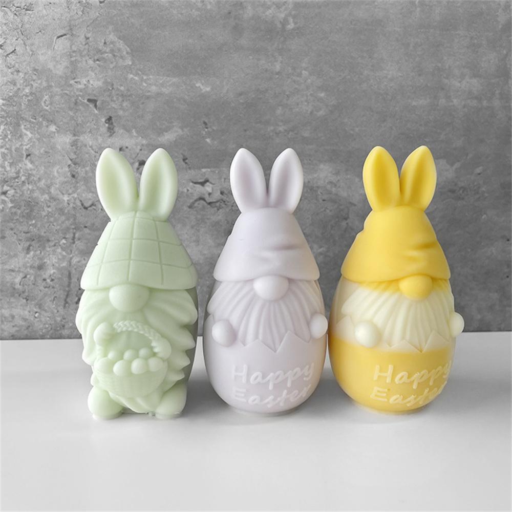 3D Velikonoční formy na skřítky Velikonoční silikonové formy na skřítky pro výrobu svíček, silikonová forma na svíčky se skřítky DIY ručně vyráběné řemeslo pro aromaterapii