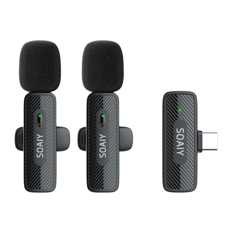 

Soaiy MK38 Wireless Lavalier Microphone & Sound Card