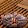 Meditation Buddha Sandalwood Stick Holder Burner Round Dish Lotus Flower Catcher Plate Incense Holders Home Decor kadzidełka