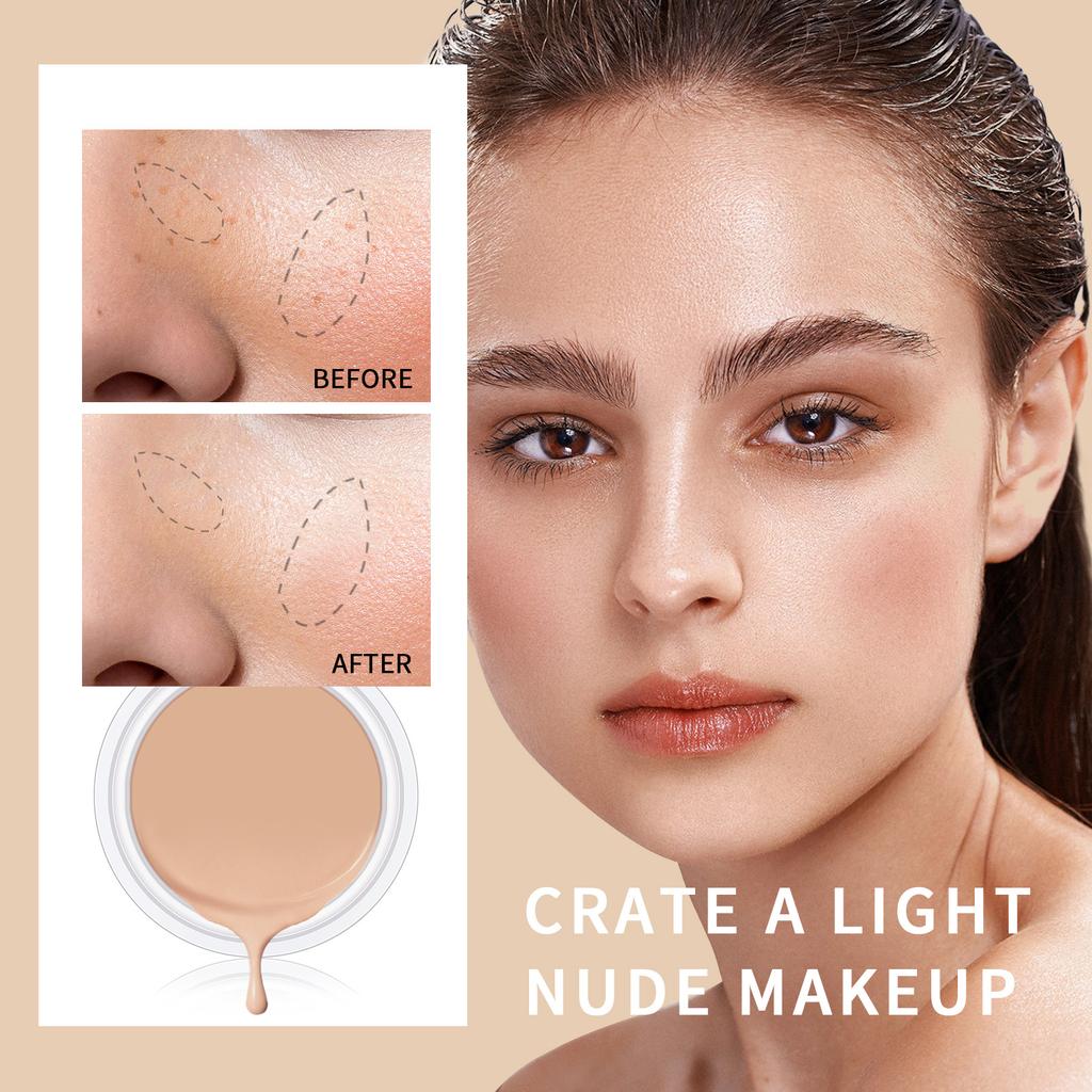 Concealer Cover Acne Mark Concealer Liquid Cover Dark Circles Makeup Three-Color Concealer