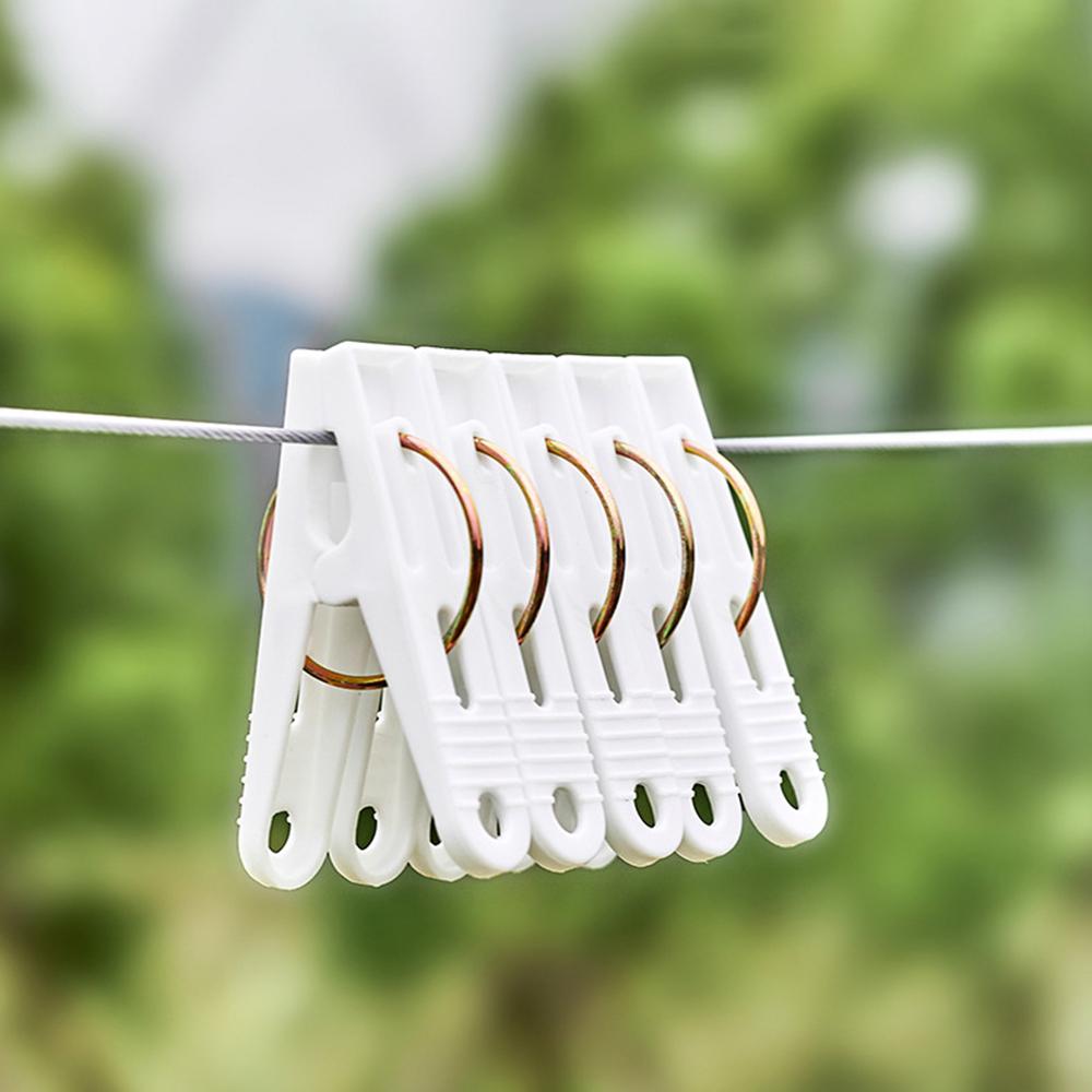 30PCS Plastic Windproof Clothespin Clothing Drying Sock Plastic Fixed Pants Clip Drying Storage