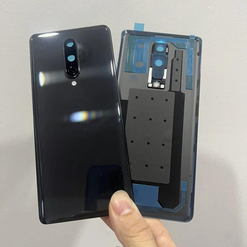 6.55 " Battery Cover For Oneplus 8 1+ 8 Back Glass Cover Rear Door Housing  Replacement with Camera Lens+logo