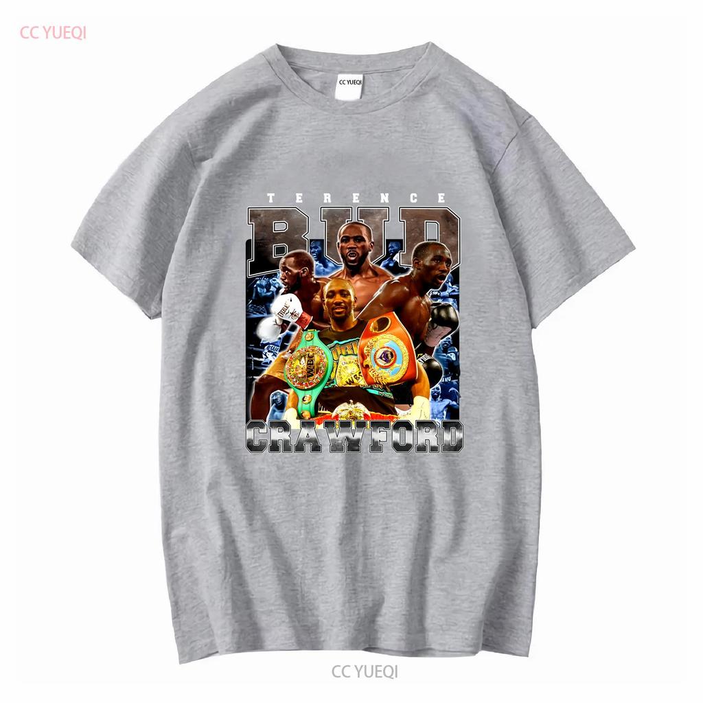 Terence Crawford T Shirt SweaT American Professional Vintage Washed Homme Fashion Soft Comfortable Streetwear Casual