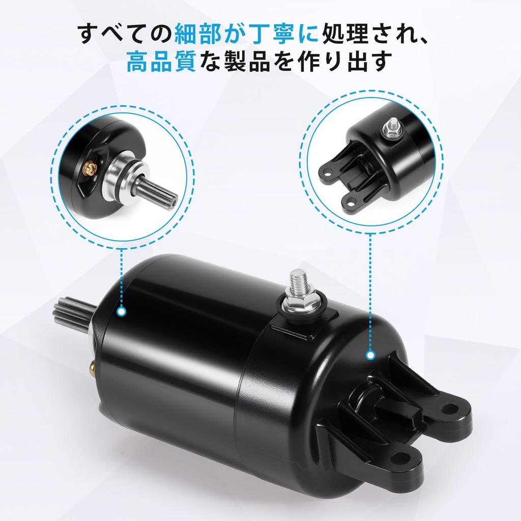 Starter Motor for Honda Vehicles: Forza MF06, MF08, Foresight MF04, PS250, MF09. Genuine Replacement Starter Motor.