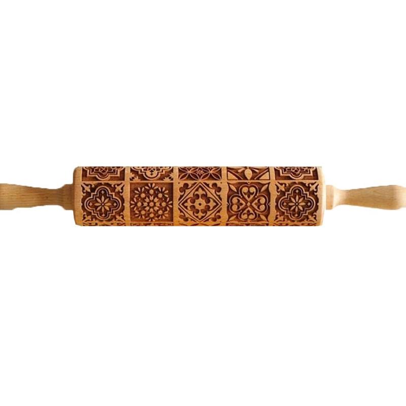 engraving rolling pin, rolling pin for dough with a pattern