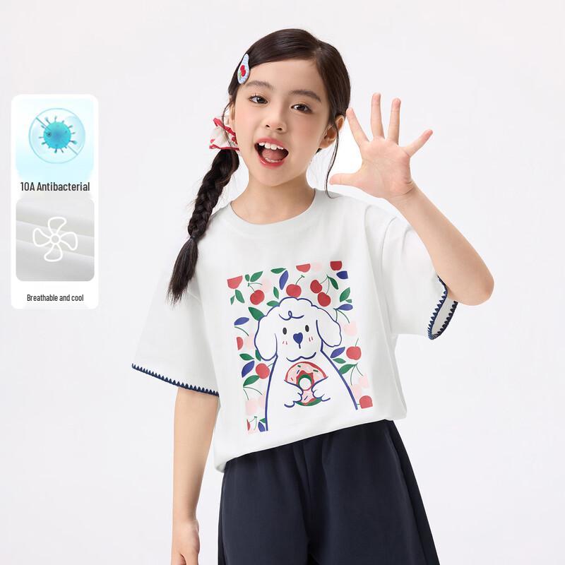 

Детская антибактериальная футболка с мультяшным принтом, 10A 150