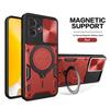 For Motorola Moto G54 5G G84 G14 Case Shockproof Armor Slide Lens Protect Funda For Moto G 54 84 14 Metal Ring Holder Back Cover