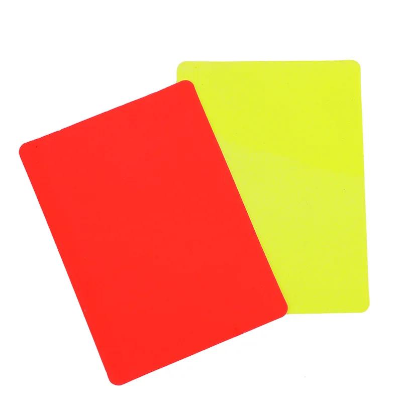 Avertisment PVC pentru arbitru de fotbal Cartonaș roșu și galben pentru antrenament pentru meci de fotbal Instrument pentru arbitru Accesoriu sportiv pentru fotbal 8x11cm