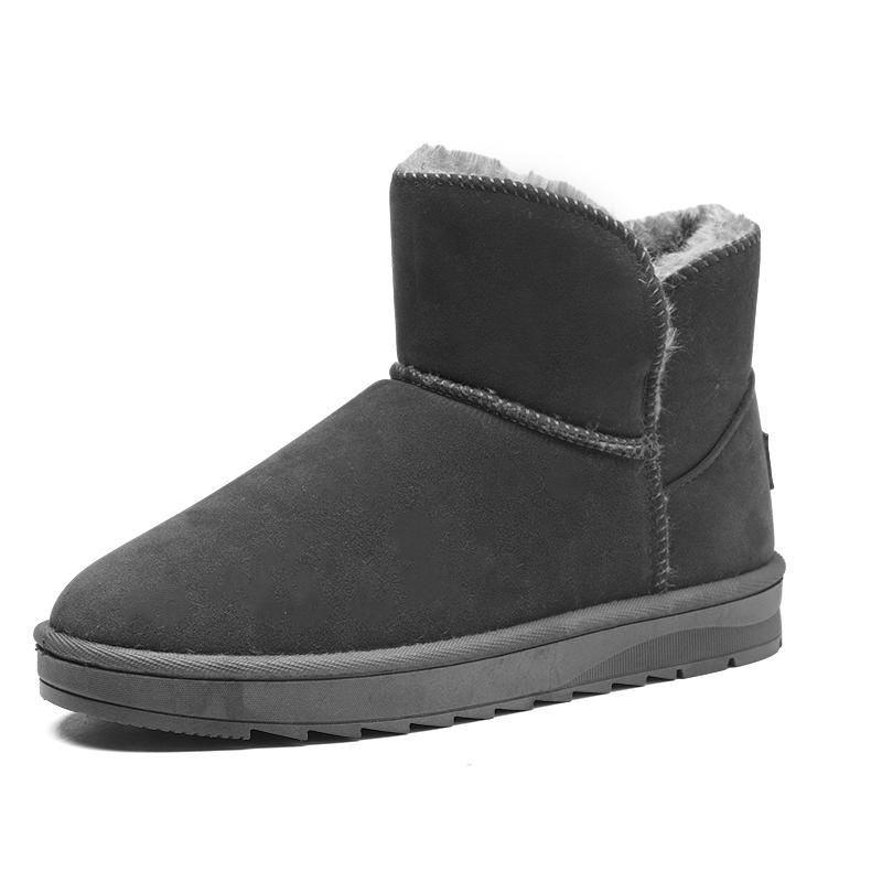 Fashion New large size women's high quality snow boots winter warm plus velvet women's boots lovers comfortable cotton shoes