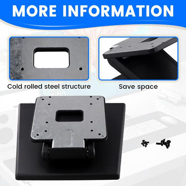 

Black Foldable Adjustable Cold-Rolled Steel Computer Monitor Stand Other size