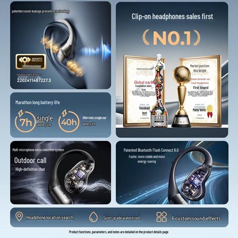 SANAG G9S AI Open-Ear Sport Bluetooth Headset