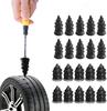 Emergency Tire Repair Kit - Easy To Use Synthetic Rubber Plugs with Tool Puncture Sealant for Cars Motorcycles, Bicycles, Trucks