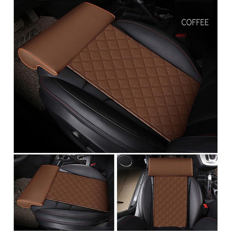 Auto Sitzverlängerungskissen Bein Oberschenkelstützkissen für Langstreckenfahrten Stuhl PU-Leder Knieschoner Schoner