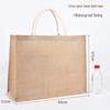 Custom DIY Hand-Painted Jute Burlap Tote Bag by MUJI