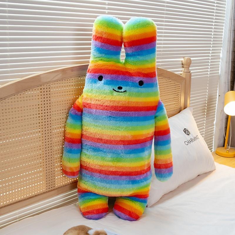 

Smile Long Ears Rabbit Pillow Plush Toy Doll Little White Rabbit Doll Girl Soothing Ragdoll Doll 50cm（0.25kg）