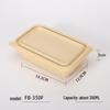 Eco-Friendly Corn Starch Biodegradable Disposable Food Containers with Lids