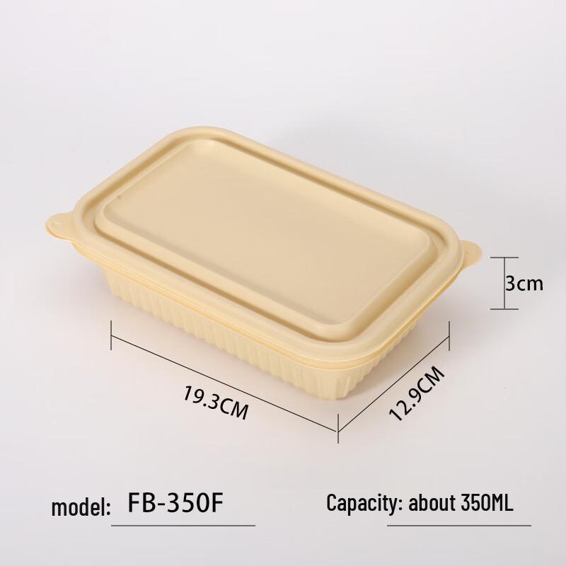 Eco-Friendly Corn Starch Biodegradable Disposable Food Containers with Lids