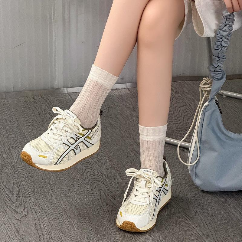 Retro women's autumn new leather breathable casual sports shoes, shallow mouth versatile and light