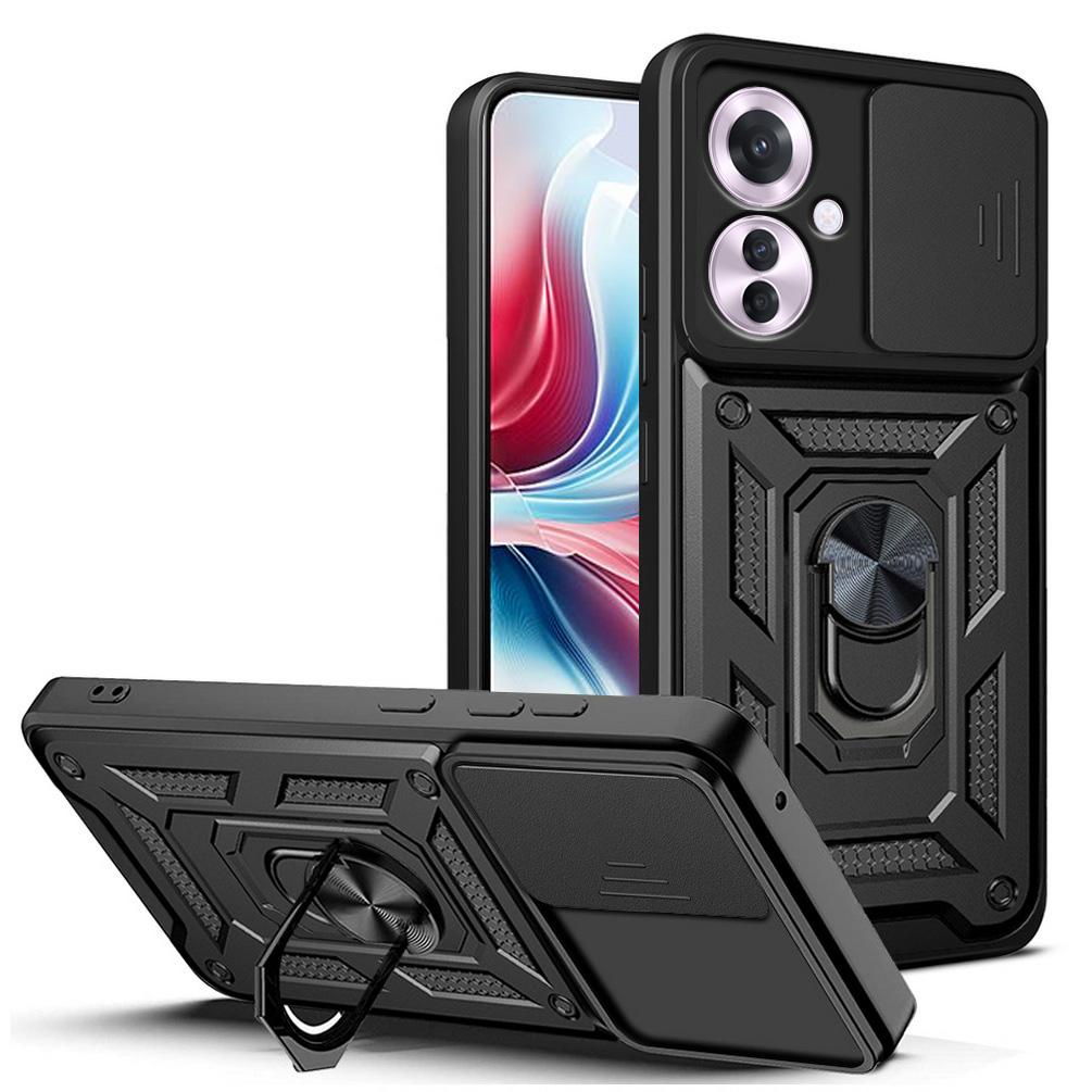 Camera Protect Case for Reno 11F 11 Pro 10 Pro Reno 8T 8 Pro + 7 Pro 7Z 6 6Z 5 OPPO Find X5 Lite Armor Hybrid Ring Cover