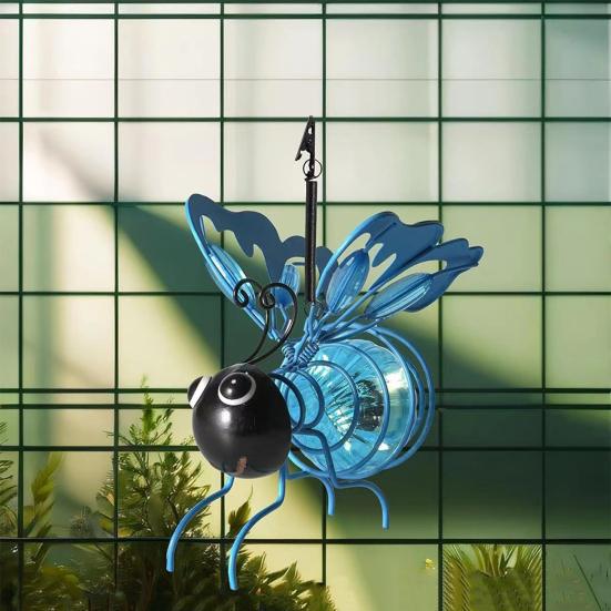 3 Pcs Solar Bee Simulation Lights IP44 Waterproof Outdoor Hanging Insect Light