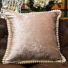 For Living Room Pillowslip Embroidery Pattern Car Interior Ornaments Silk Satin Sofa Couch Cushion Cover
