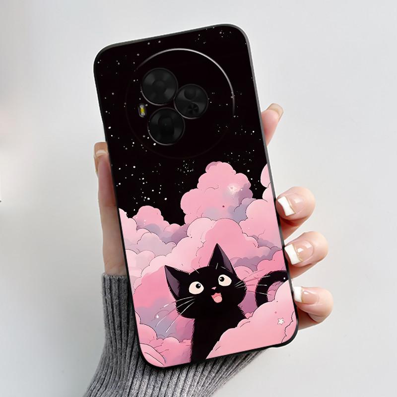 New Soft Black Casing For TCL NxtPaper 60 Ultra Green Cartoon Rabbit Pattern Shockproof Cover For TCL Ion X/TCL Ion V Case