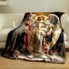 Archangel Michael Winged Sword Blanket Bedroom Blanket for Livingroom Couch Lunch Break Soft Throw for Friend's Festival Gift