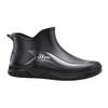 New fashion men's short rain boots kitchen wheels non-slip bottom matte men's outdoor wading men's boots rubber shoes water shoes