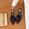 Slim heel summer fish mouth model wear pointed beach open-toed sandals  sexy high heels cool slippers