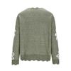 Women's Casual Fashion Elegant Floral  Knitted V-Neck Sweater