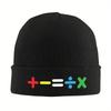 Mathematics Ed Sheeran Music Knitted Hat for Women Unisex Beanie Winter Hat Acrylic Warm Caps