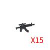 Military Soldiers Figures Weapons Building Blocks Accessories Two-color Guns Assault Sniper Rifles M16 M4 Model Bricks Toy Gift