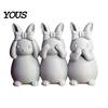 Easter Bunny Ornament Ornament, One-piece Molded Figure, 3D Printed Rabbit Decor Design Decorative Figurine for Living Room Bedroom