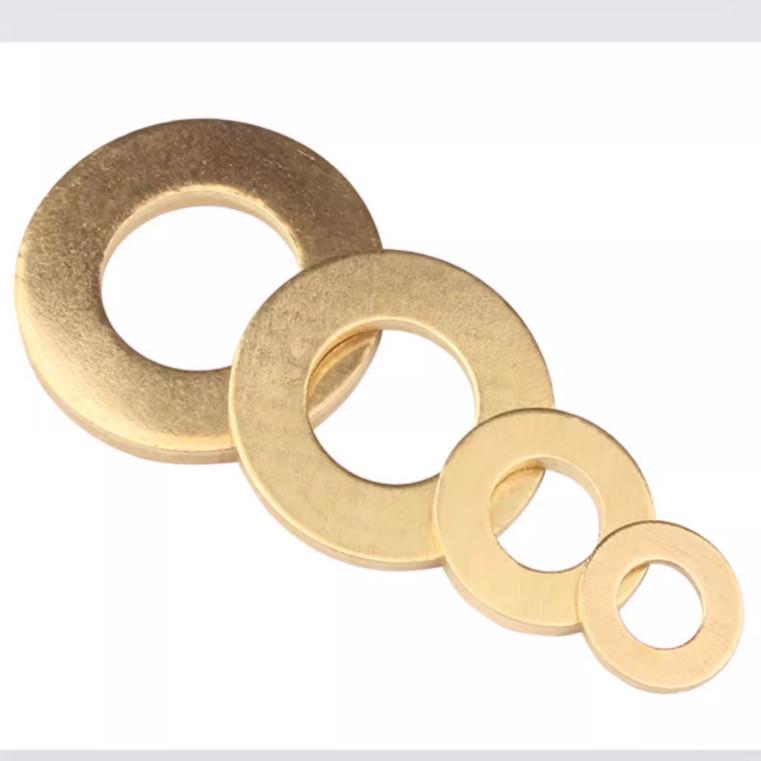 Gold-Plated Metal Flat Washer Gasket (GB97) for Screws - M4, M6, M8, M10, M12