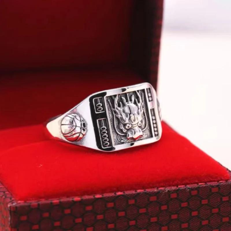 

Оригинальный дизайн Fuzi китайский иероглиф стиль широкий тираж агрессивные и щедрые квадратные мужские кольца банкетные украшения resizable