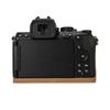Z50II Handabdruck PU Leder Kamera Halbkörpergehäuse für Nikon Z50II Batteriefachöffnung Bodenabdeckung mit Nackengurt