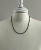 Sexto [Necklace][Surgical Steel] 3Mm Basket Chain Necklace Vintage Silver