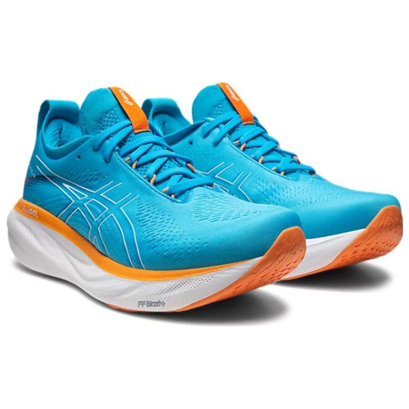 Asics Gel Nimbus 25 Island Blue Sun Peach Sneaker 1011B547-400