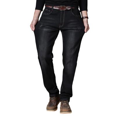 Kayiyasu Stretch Plus Straight Denim Loose All Season Size Men's Jeans, Sizes, Slim, Skinny, Pants, Fit, Casual, (Black, 30)